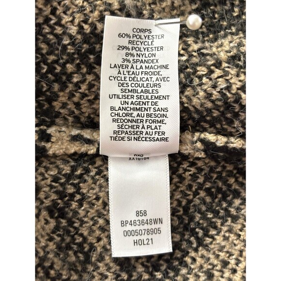 New BP Brand Animal Print Zebra Mini Skirt Sweater Textured Tan Black Curvy 3X - Picture 4 of 6